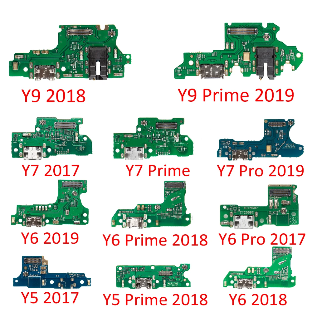 Шлейф для подключения зарядного устройства с микрофоном HuaWei Y9 Y7 Y6 Pro Y5 Prime 2017 2018