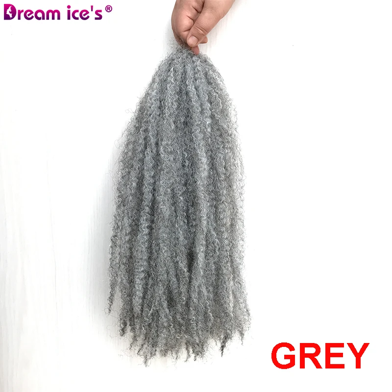 

18 Inches Afro Kinky Marley Braid Faux Locs Crochet Hair Synthetic Braiding Hair Extensions 100g /pack For Black Women Party