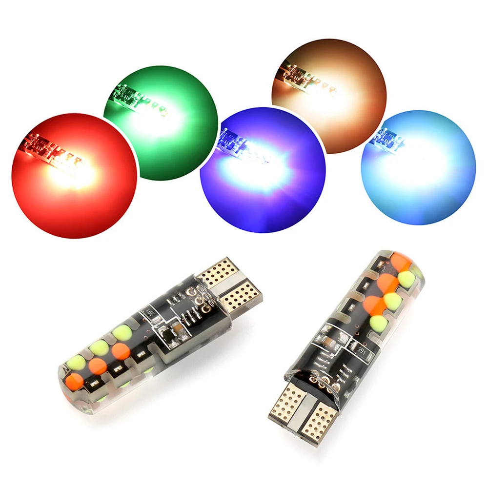 CARCTR новые габаритные огни T10 подсветка номерного знака RGB COB дистанционное