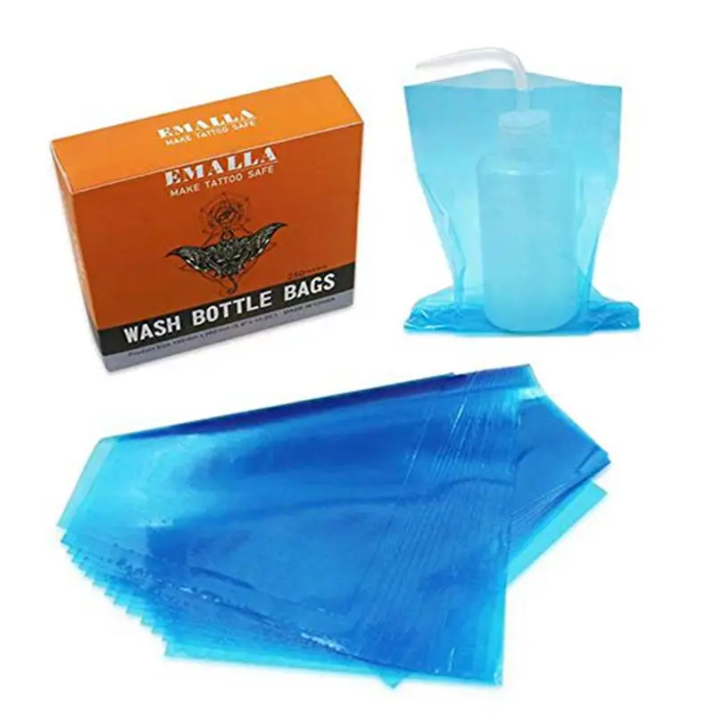 Бутылки для мойки татуировок с микроблейдинга 250 шт. одноразовые бутылки мытья