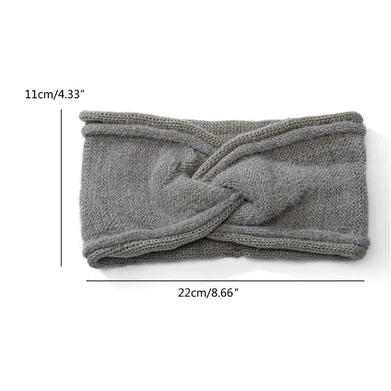 Крупные вязаные повязки на голову плетеные зимние обогреватели для ушей крючком