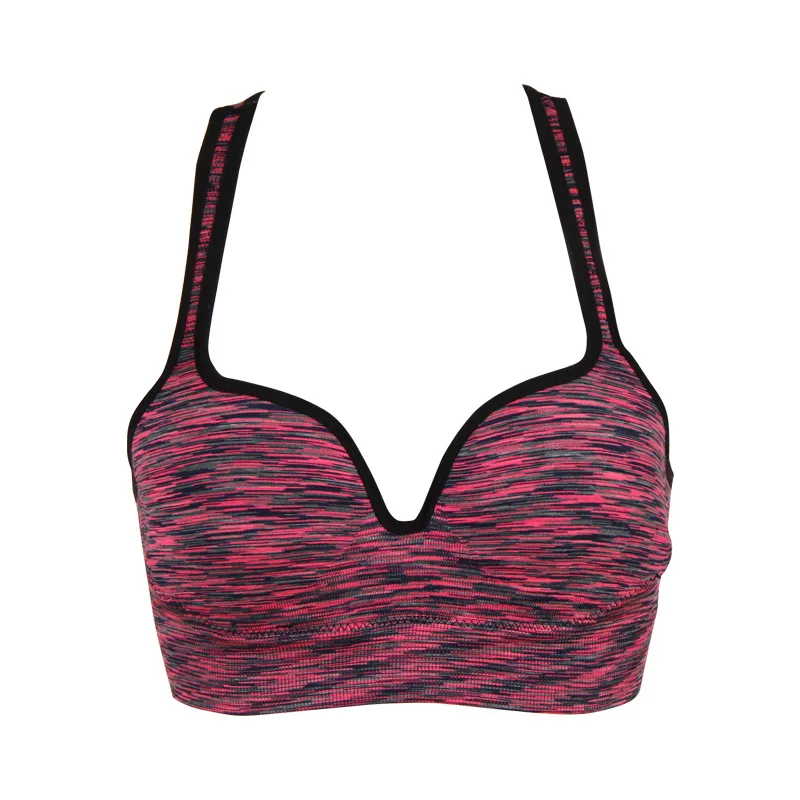 Женский спортивный бюстгальтер для фитнеса Регулируемый Топ без косточек