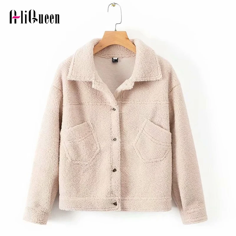 2019 зимняя женская куртка из искусственного меха однобортное пальто