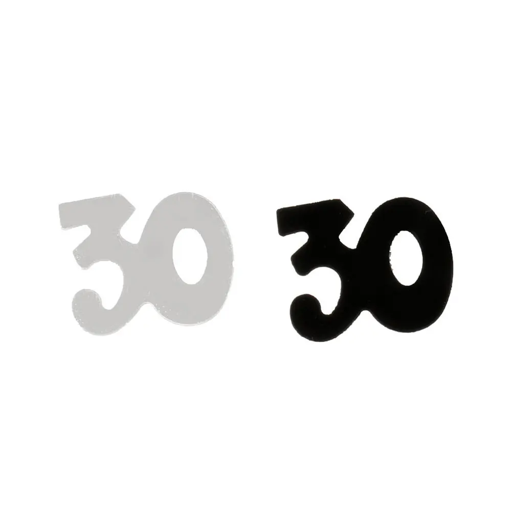 Номер 30 дня рождения, свадьбы, годовщины вечерние стол Пластик конфетти Декорация
