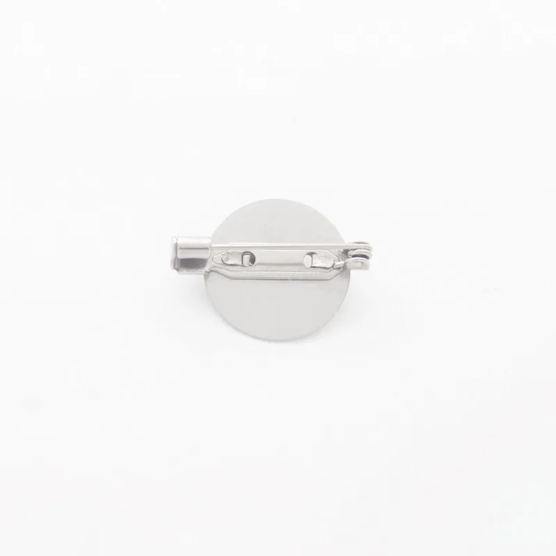 Основа для броши из нержавеющей стали с 18 мм пустыми лотками 10 шт.|Ювелирная