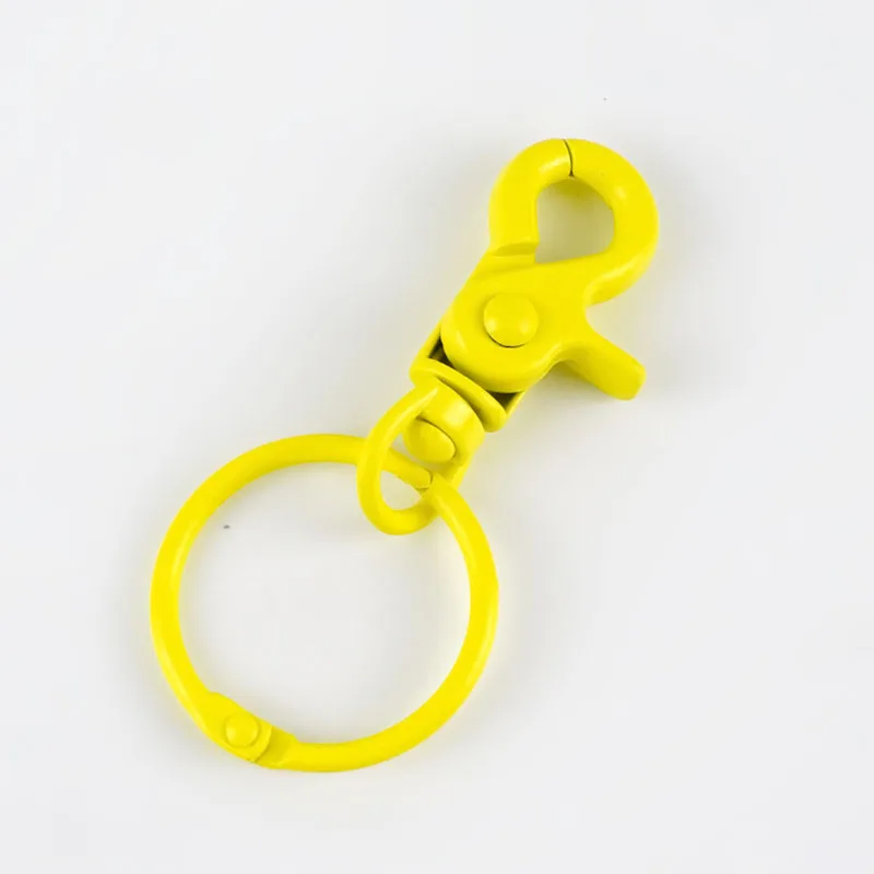 1 yellow Meetee 5 шт. 43*30 мм цветная металлическая пряжка для собаки крюк брелок O D кольцо DIY ювелирные изделия ручной работы Harware ремесла аксессуары AP598 - Цвет: 1 yellow