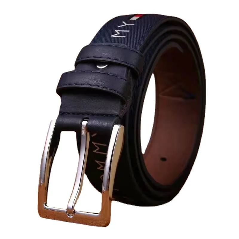 

3.3cm Width Canvas Belt For Men Women Casual Pin Buckle Waist Belt