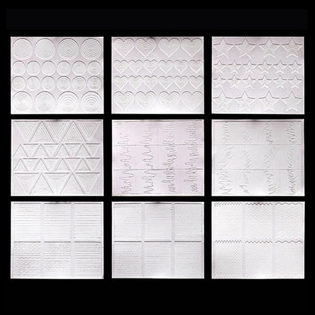 Новинка наклейки для ногтей смешанный дизайн 12 шт./компл. модный простой в