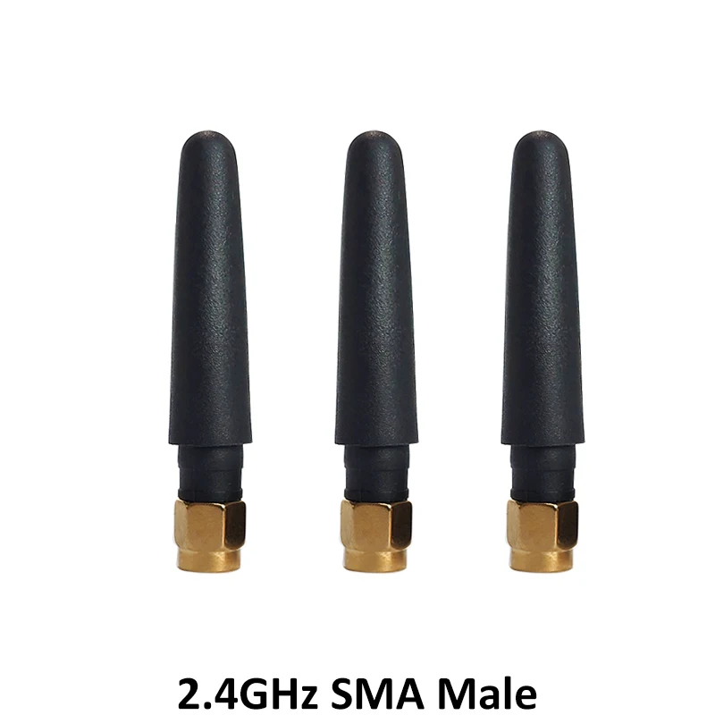 GRANDWISDOM 5pcs 2.4G antenna 2-3dbi sma female wlan wifi 2.4ghz antene pbx iot module router tp link signal receiver antena