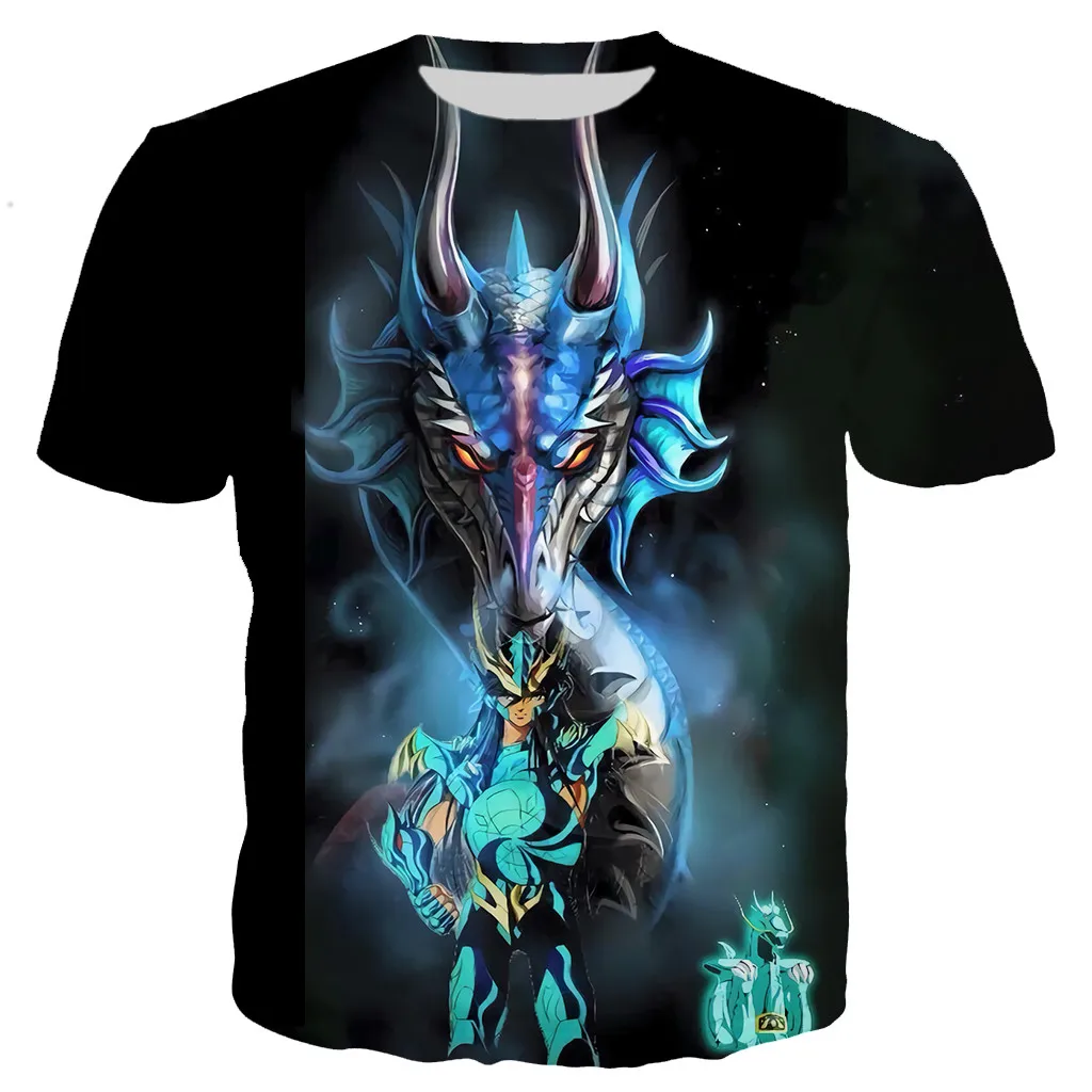 

Japan Anime Saint Seiya T Shirts Men/women 3D Saint Seiya Printed T-shirt Casual Streetwear Tops