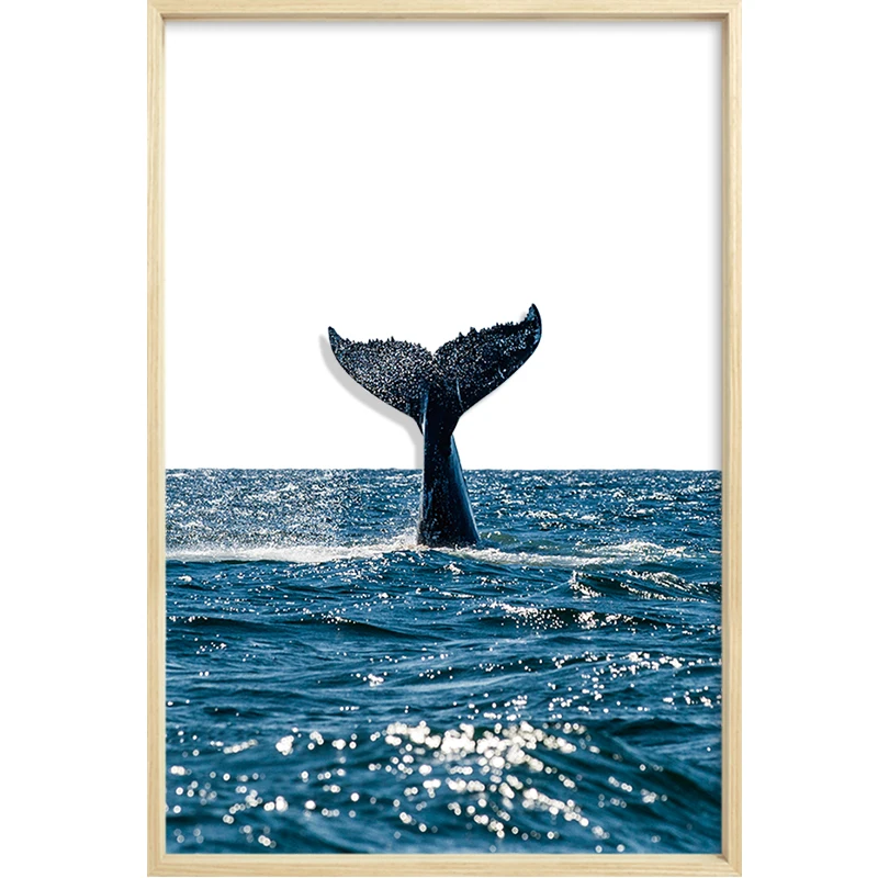 Декоративная картина в скандинавском стиле для ресторана на море айберга