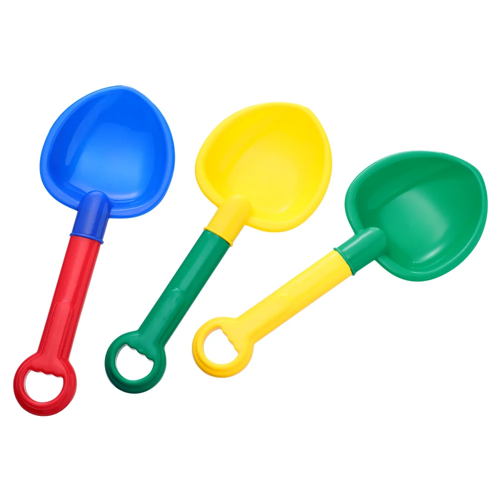 

TOYANDONA 3pcs PP Sand Shovel Scoops Beach Toys Sand Toys Lightweight Kids Sand Scoop Shovels (Random Color)