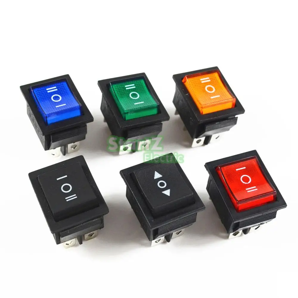 5 шт. кулисный переключатель Мощность 3 позиция 6 контактов с светильник 16A 250VAC/ 20A