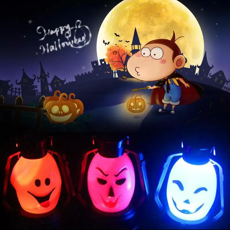 

LED Pumpkin Lantern Holiday Halloween Haunted House Battery Powered Portable