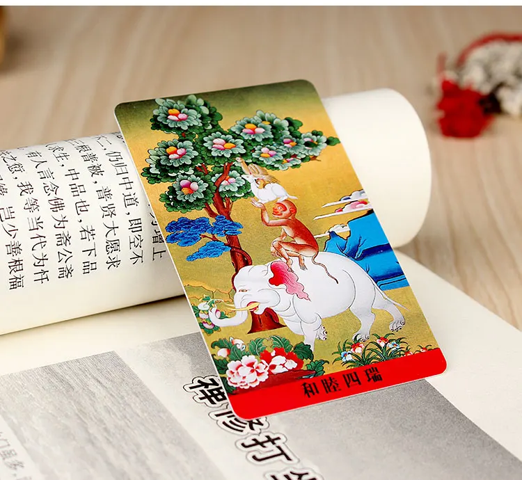 Тибетский буддизм гармония четыре амулета карта Будды|Упаковка и стойки для