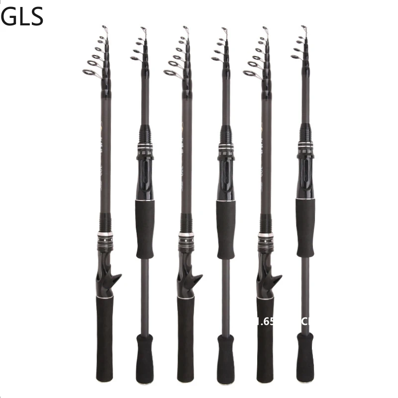 

GLS New 1.6m 1.8m 2.1m 2.4m 2.7m 3.0m Lightweight Telescopic Fishing Rod Waterproof Spinning/Lure Fishing Rod Tools