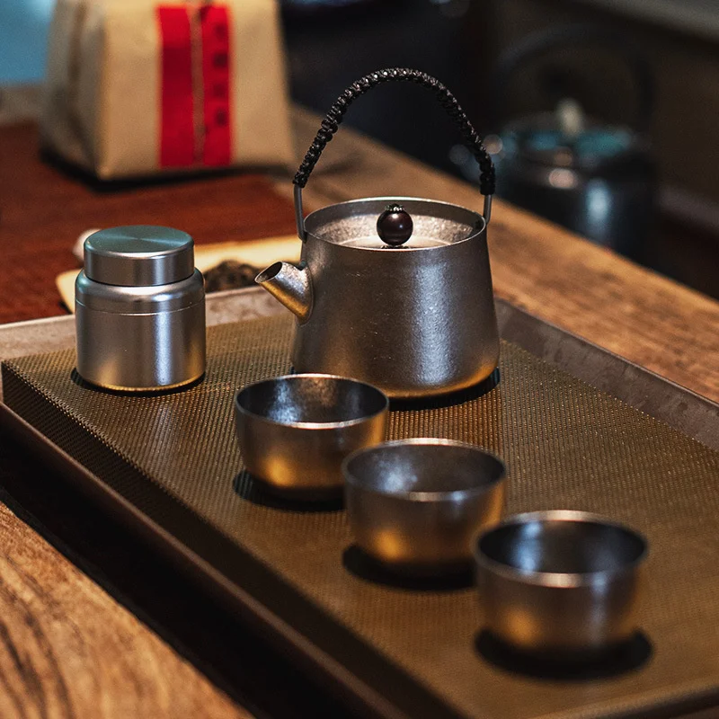 

Naturehike Titanium Tea Set Pure Titanium Teacup Outdoor Tea Maker Titanium Teapot Titanium Water Cup Tea Drinking Tool Utensils