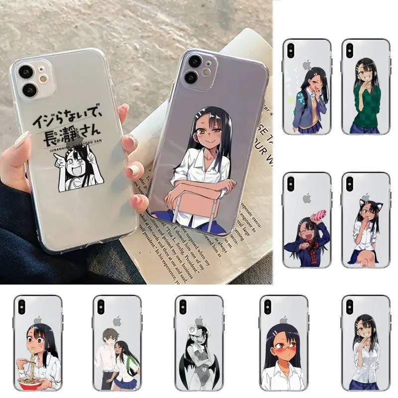 

RuiCaiCa nagatoro san anime aesthetic Phone Case for iPhone 11 12 13 mini pro XS MAX 8 7 6 6S Plus X 5S SE 2020 XR cover