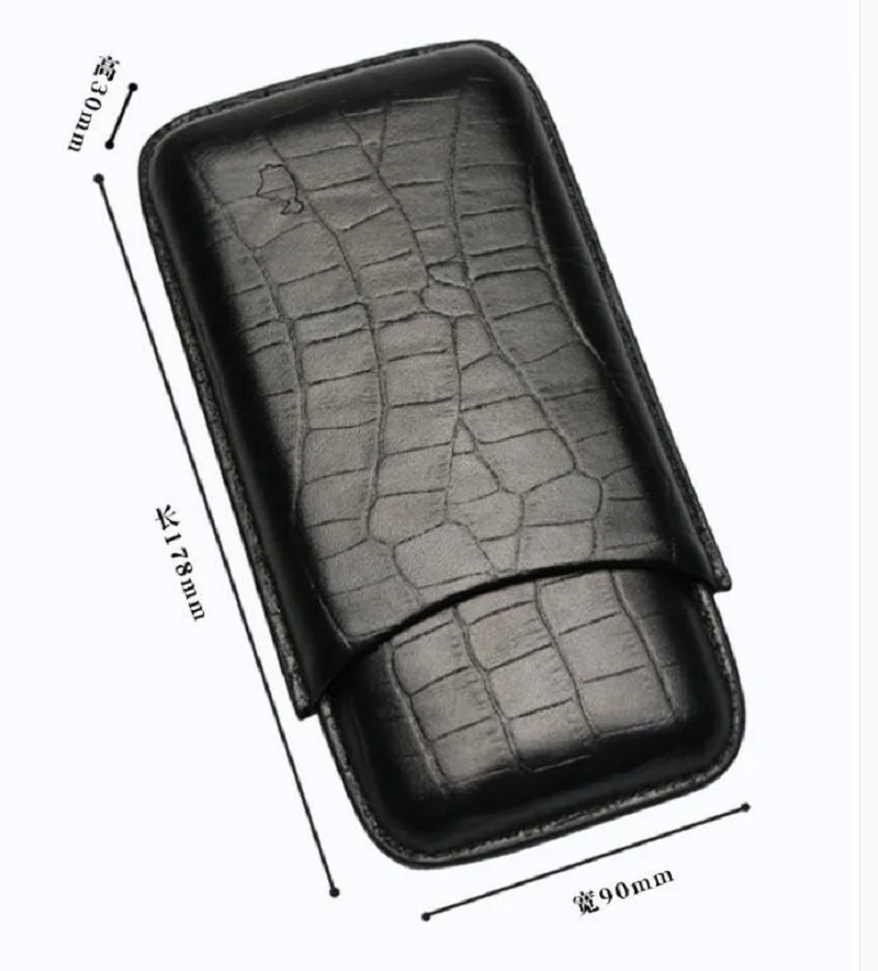 Классический Высококачественный портативный черный и коричневый тисненый