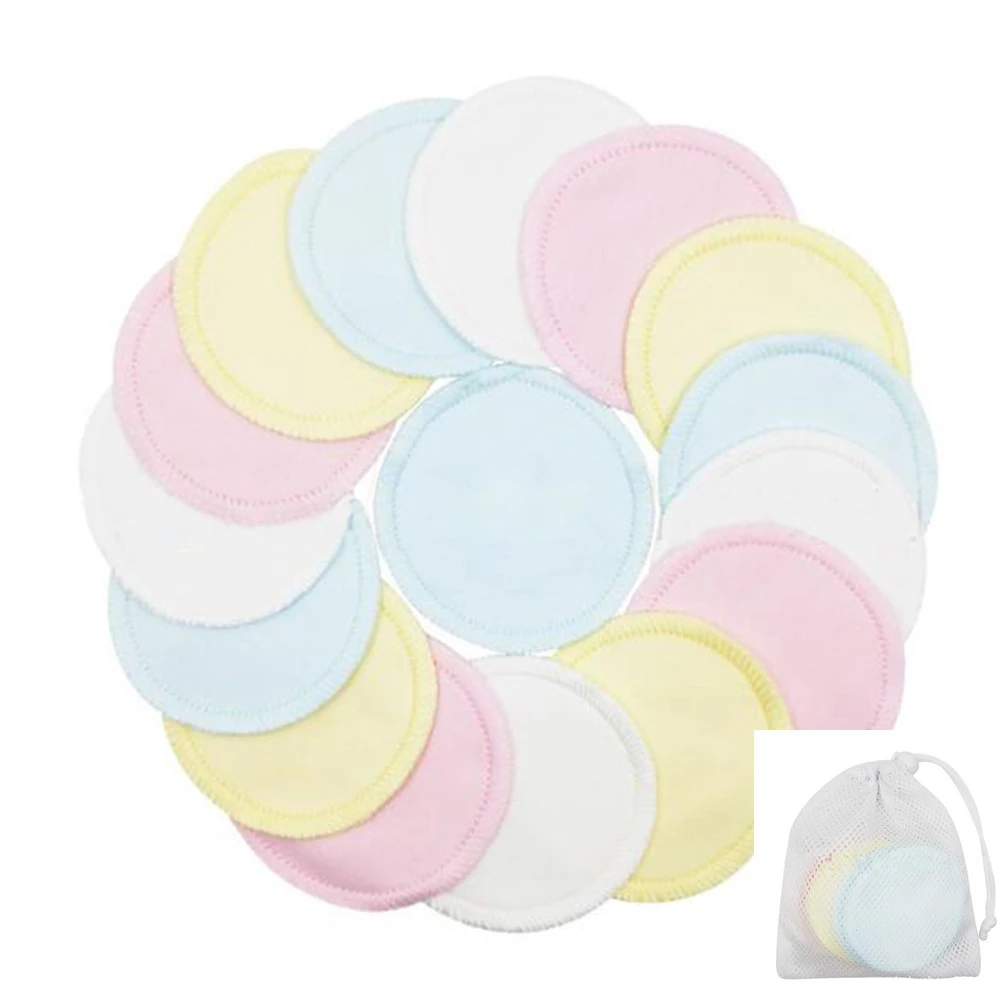Многоразовые ватные тампоны для снятия макияжа моющиеся очистки лица протирания