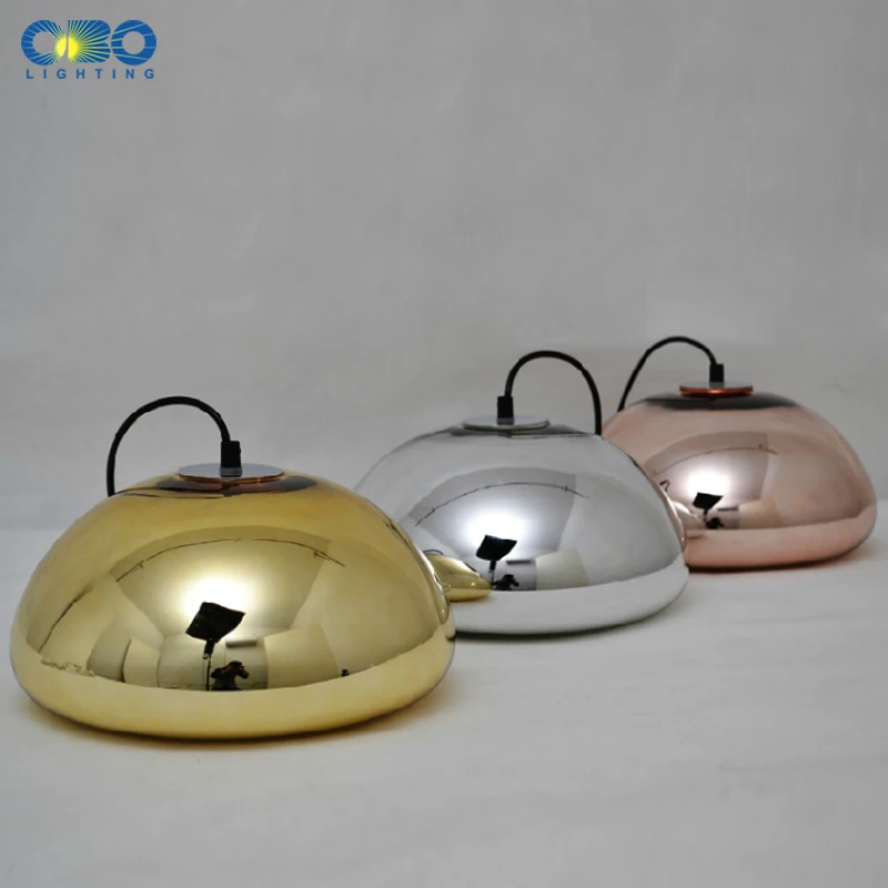 

Vintage Plating Glass Shade Pendant Lamp Cord 1-1.5m Wire Modern Coffee House Indoor Pendant Light E27 110*240V Free Shipping