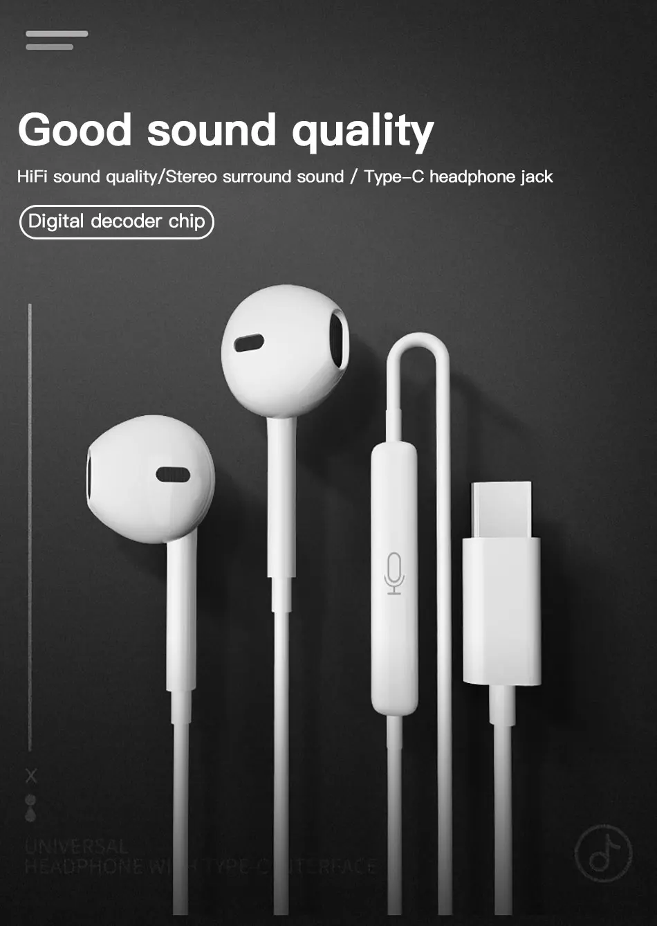 ACCEZZ type C наушники USB-C наушники-вкладыши Спорт Ga mi ng гарнитура с mi c для Xiaomi mi 8 9 huawei Pro P20 mate 10 samsung S10