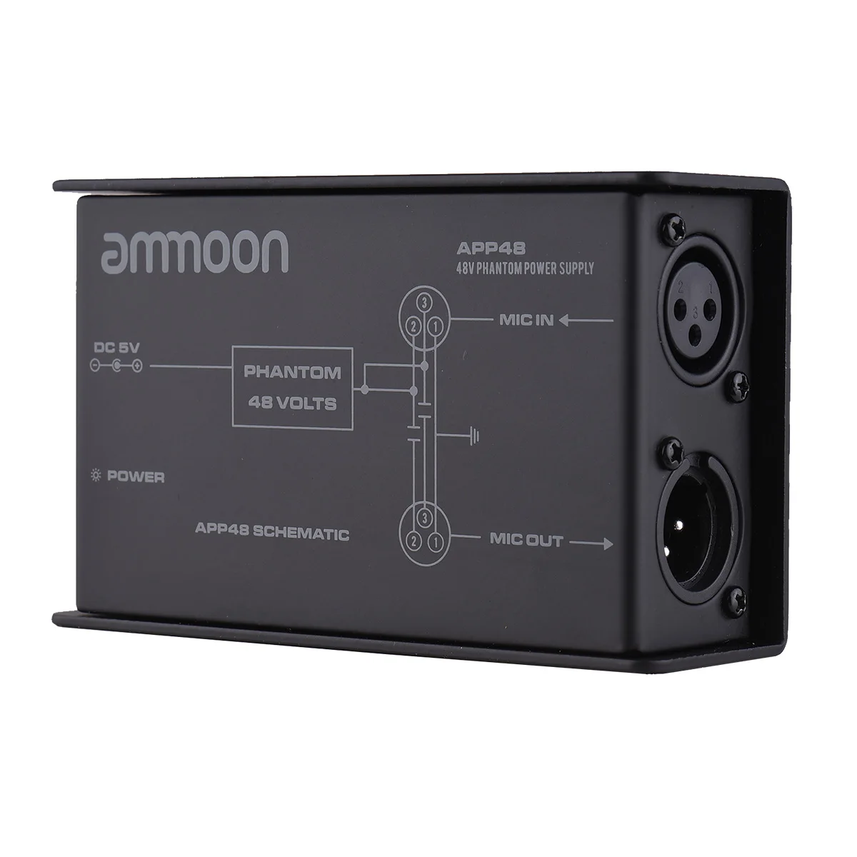 

Источник фантомного питания ammoon 48 В с низким уровнем шума для конденсаторного микрофона, блок фантомного питания 5 в постоянного тока с разъ...