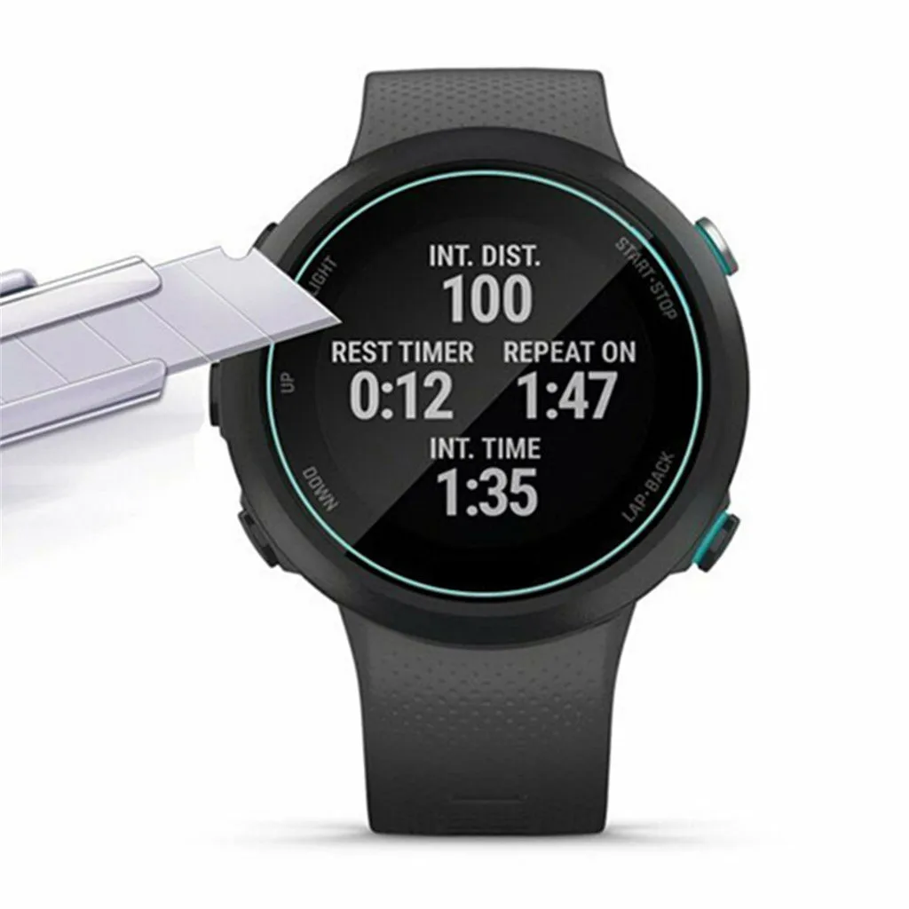 

1PC Explosion-Proof Smart Watch band Protective Clear Ultrathin Film Tempered Glass Screen Protector for Garmin swim 2