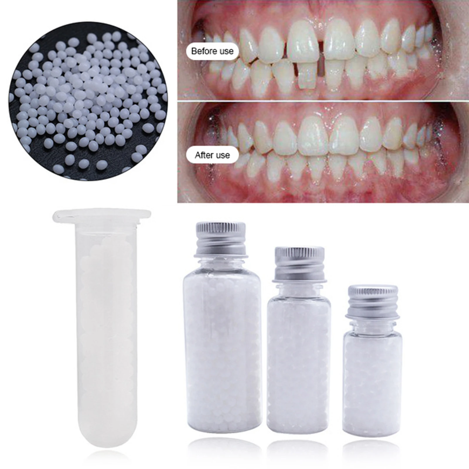 

5g/10g/50g/100g Resin FalseTeeth Solid Glue Temporary Tooth Repair Set Teeth And Gap Falseteeth Denture Adhesive Teeth Dentist
