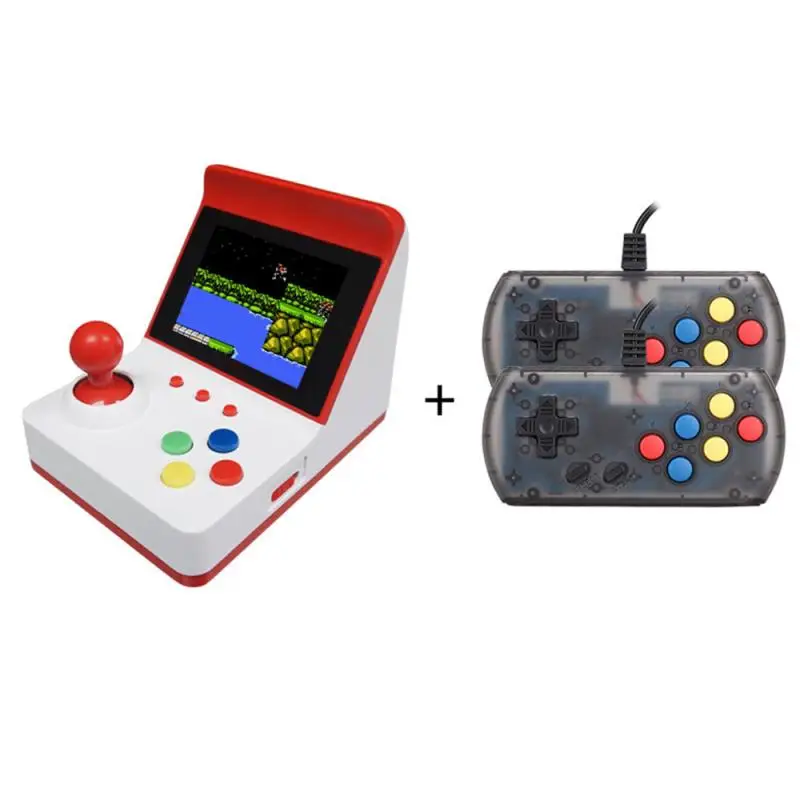 

Handheld Fc Game Console 3.0 Inches 8-bit A6 Joystick Arcade Mini Red/white Video Game Machine Boy Kid Gift With Double Handle