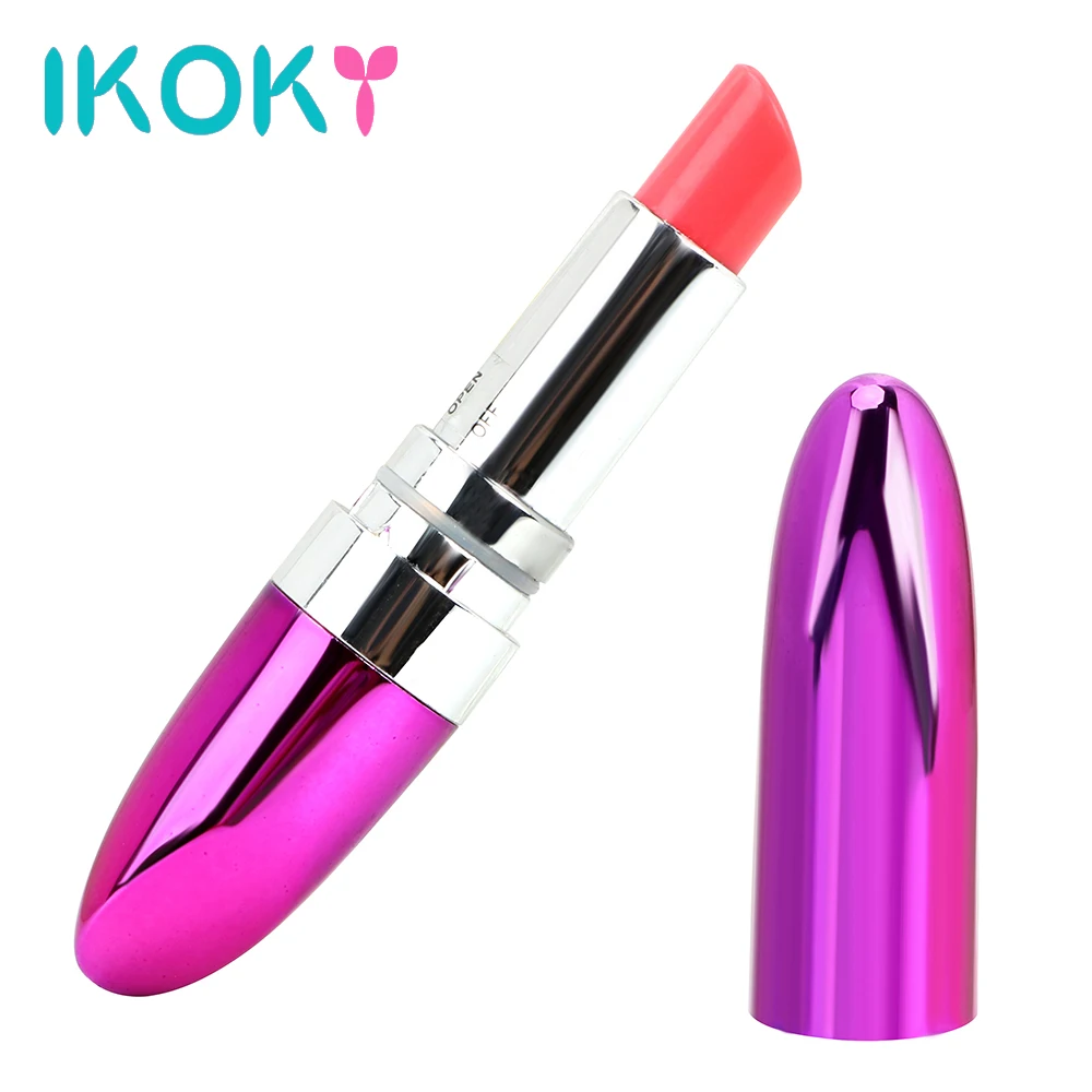 Портативный вибратор пуля IKOKY губная помада эротические игрушки Стимулятор
