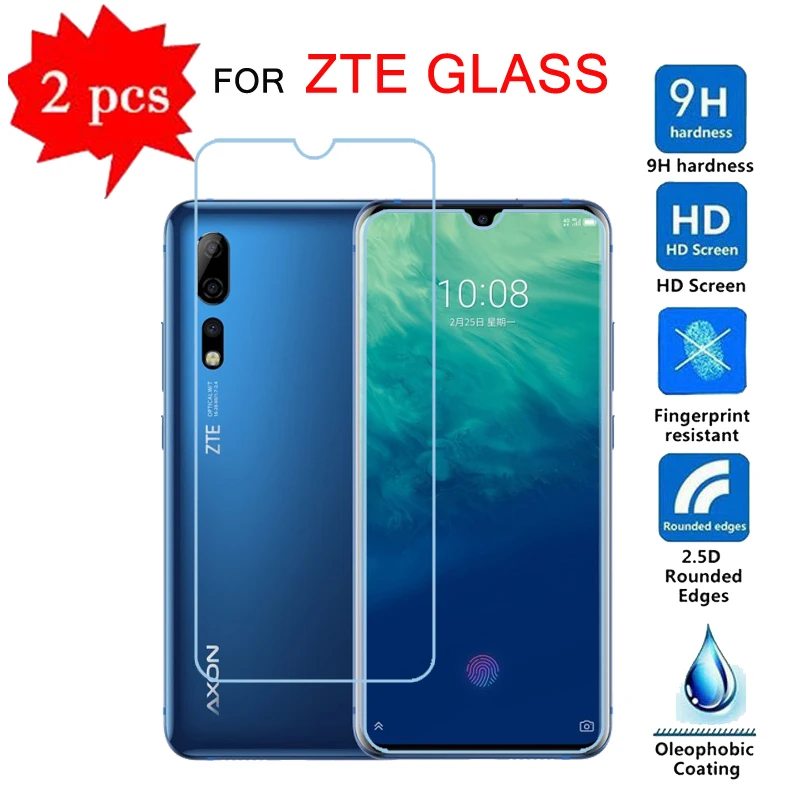

2Pcs Tempering Glass For ZTE Axon 10 10s Pro 5G Glass Screen Protector Scratch Proof LCD Film For ZTE Blade 10 Prime Pro Cover