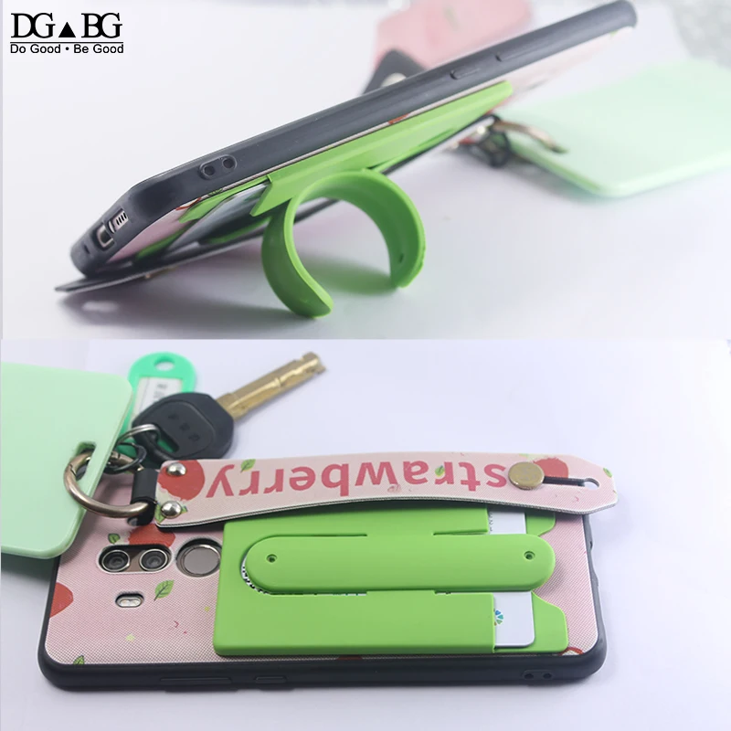 

Multifunction Mobile Phone Holder Silicone Cards Holder 3M Glue Backed Entrance Card Holder Sets