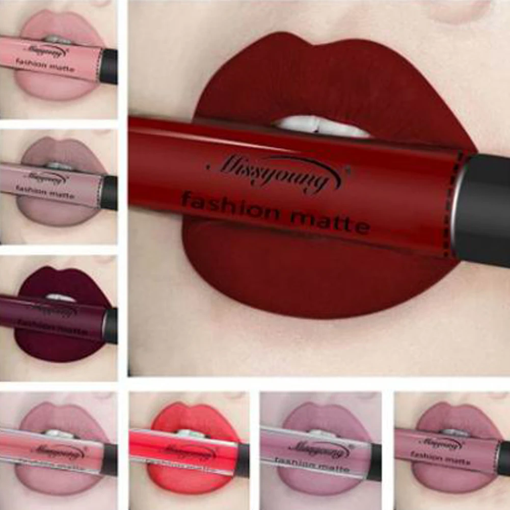 

15 Colors Lipstick Waterproof Long Lasting Matte Liquid Lipstick Moisturizer Velvet Lipgloss Cosmetic Beauty Cosmetic