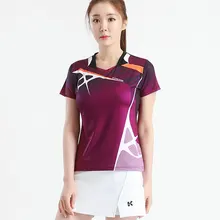 Корейский стиль Pro спортивный костюм дышащая форма для настольного тенниса комплект костюм новая футболка с короткими рукавами теннисные рубашки для бадминтона Джерси