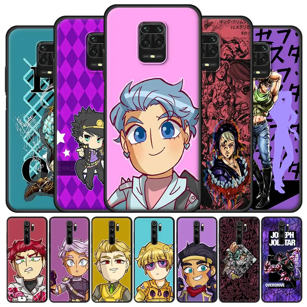 

Cute JoJo Bizarre Adventure For Xiaomi Redmi Note 9S 8 Pro 8T 9 7 7A 8A 9A 9C 6A Silicon Case For Redmi Note 10 Pro Phone Cover