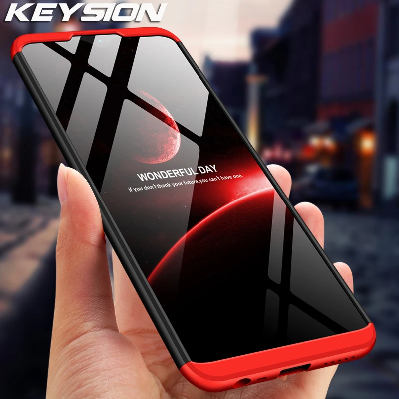 keysion 3 in 1 case for redmi note 8 pro 8 8a 7a 7 shockproof hard pc phone back cover for xiaomi mi 9t 9t pro mi 9 se lite 8 a3 free global shipping