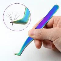 cozbird tweezers for eyelashes extensions professional volume lashes supplies precise light color easy fan eyelashes tool
