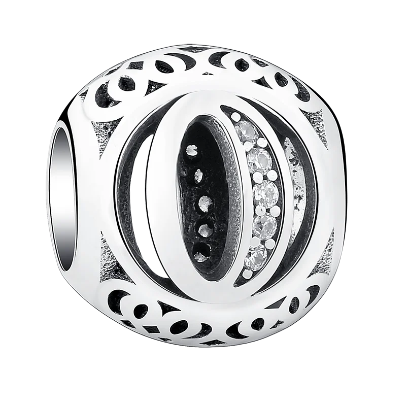 Бусины с буквами алфавита из серебра 925 пробы от А до Я |