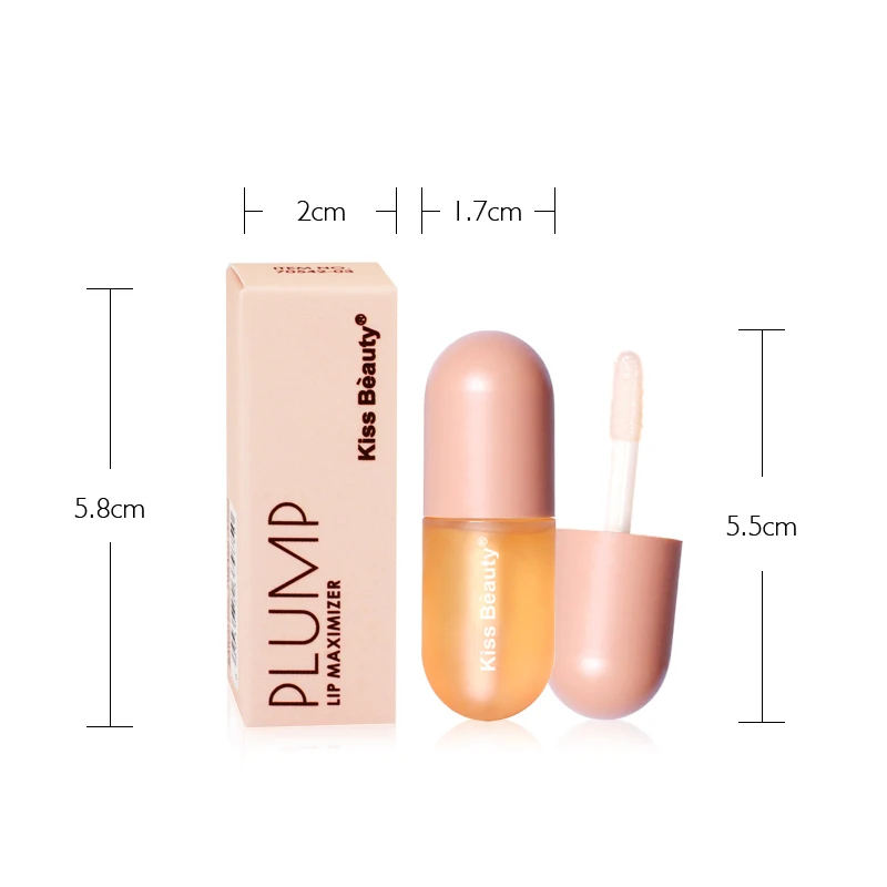 

Lip Gloss Capsule Lip Plumper Oil Clear Lip Oil Moisturizing Women Lip Stick Sexy Lips Pump Balm Makeup Lip Tint Cosmetics