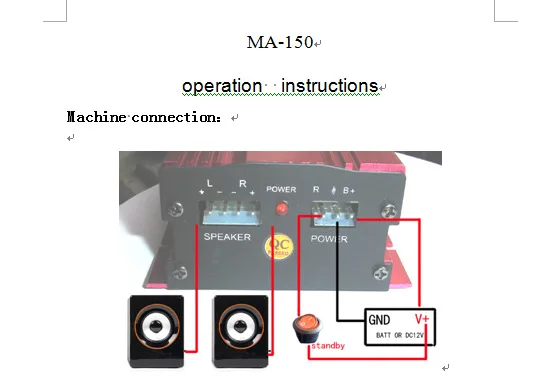 20 шт./лот 500 Вт MA-150 DC9-15V 2-CH Мини Hi-Fi стерео аудио усилитель Amp сабвуфер для