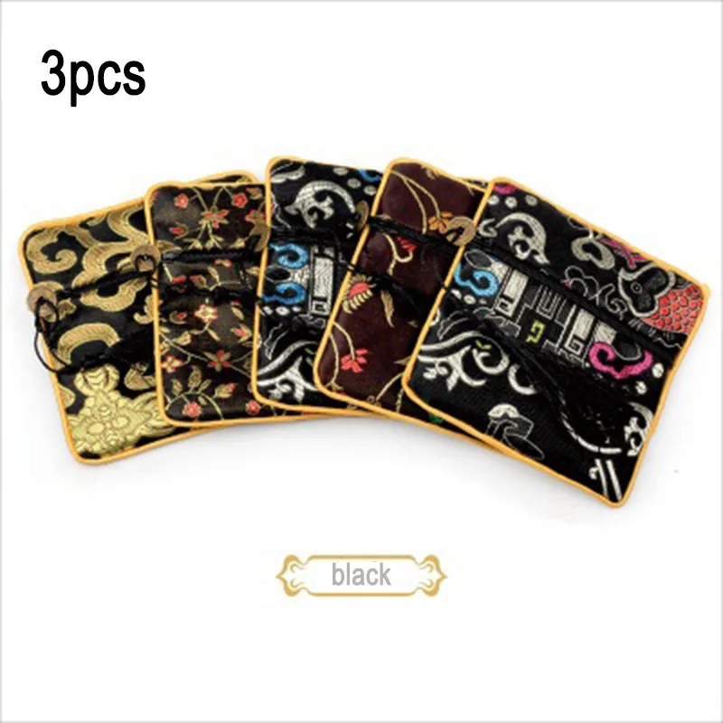 3 шт./компл. парча ключ кошелек коробка для хранения ювелирных изделий Сумка с