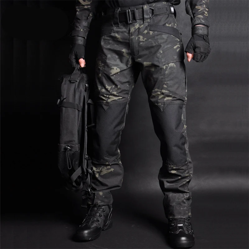 

Brand Tactical Pants Camouflage Military Casual Combat Cargo Pant Water Repellent Ripstop Men's Trousers