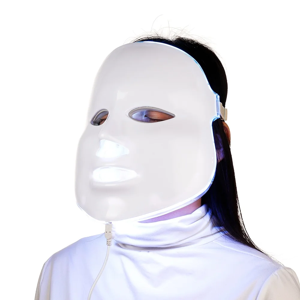 

7 Colors LED Facial Mask Face Whiten Mask Machine Photon Therapy Light Skin Rejuvenation PDT Acne Anti Wrinkle Care Beauty Tool