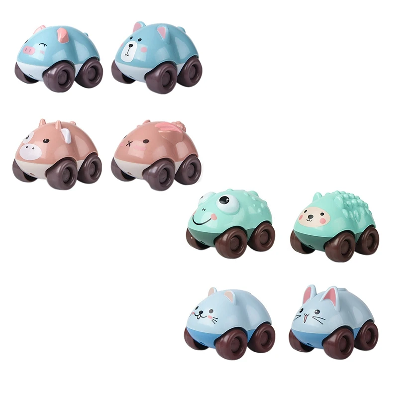 

Magnetic Inertial Animal Car Funny Cartoon Train Set Little Magnetic Plastic Car Toy Track Railway Vehicles Kids Toy