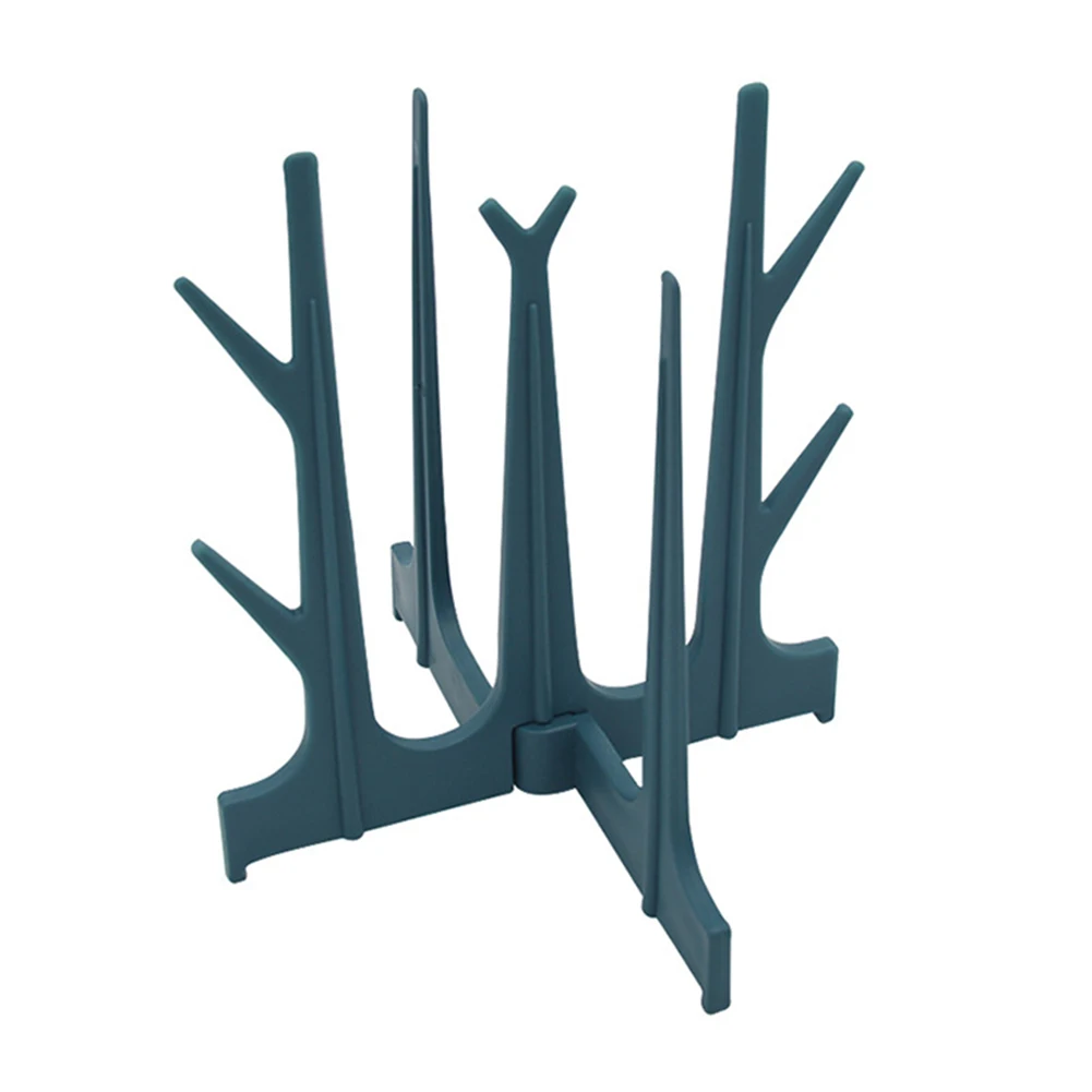 Новая вертикальная Складная подставка для чашки пластиковая дерева держатель кружки сушилка бутылки детей