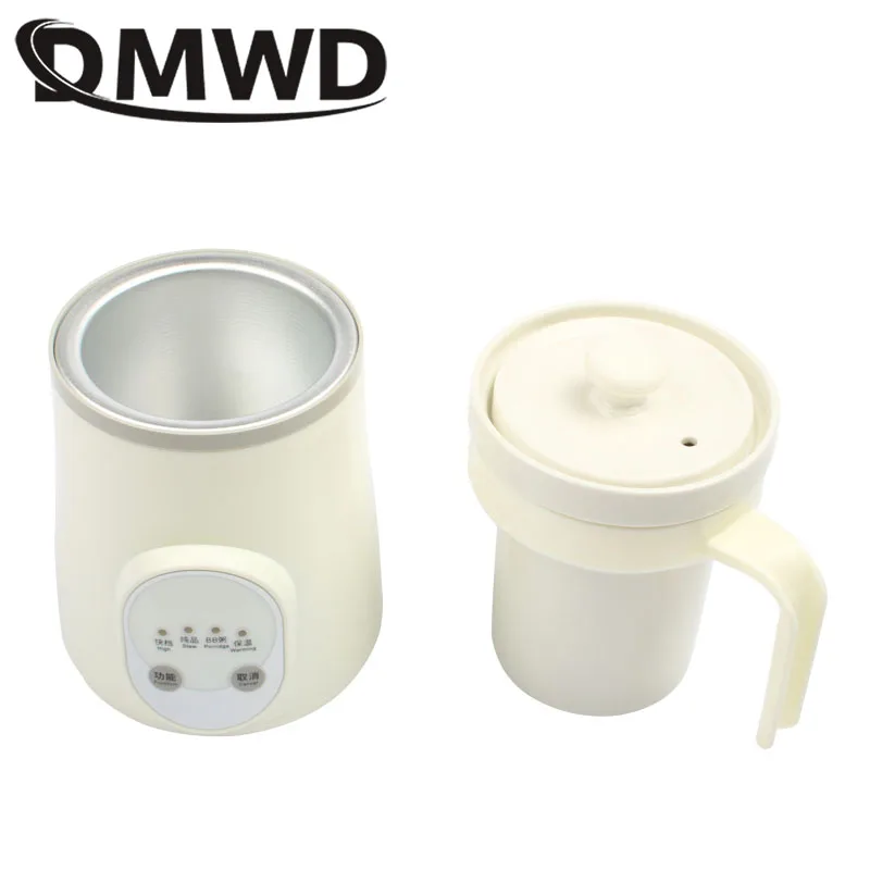 DMWD Ceramics Электрический мини чайник для воды термос чашка с подогревом бойлер суп
