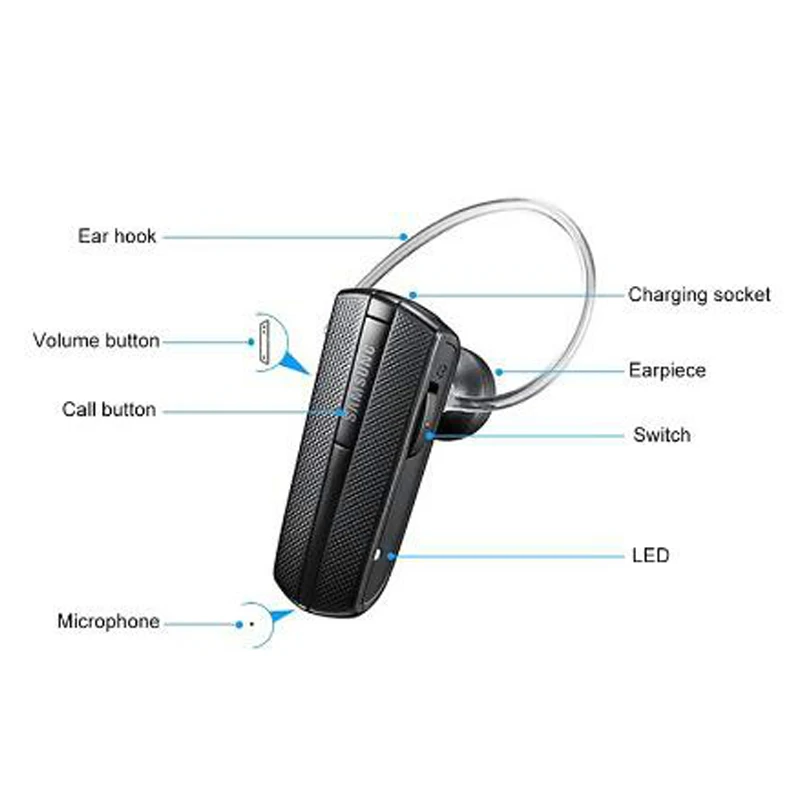Bluetooth гарнитура Samsung HM1200 бизнес bluetooth беспроводная черный микрофон 3 0