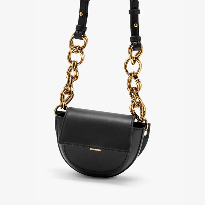 Женская сумка мессенджер из искусственной кожи модная с цепочкой через плечо