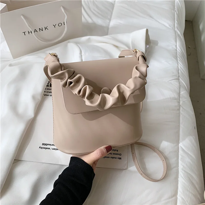

High-quality Portable Bucket Bag Female Bag 2021 Summer New Trend Korean Fashion Lady Messenger Bag Western Style Shoulder Bag